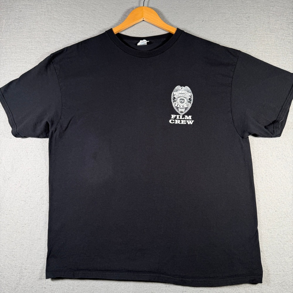 Delta Hawaii Five-O Film Crew T-Shirt Mens 2XL Black Book Em Danno Graphic Tee